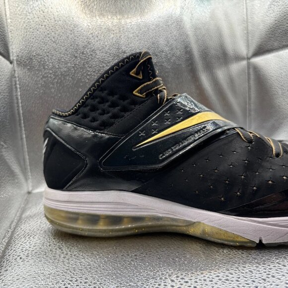 Size 11.5 Nike CJ81 Trainer Max Motor City Black Mens Sneaker Shoes 603711-007 - Picture 4 of 13